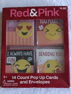 Emoji Pop-Up Cards - 14 Count